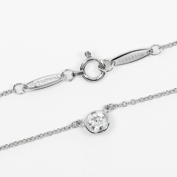 TIFFANY Silver Diamond Necklace - Picture 5 of 8